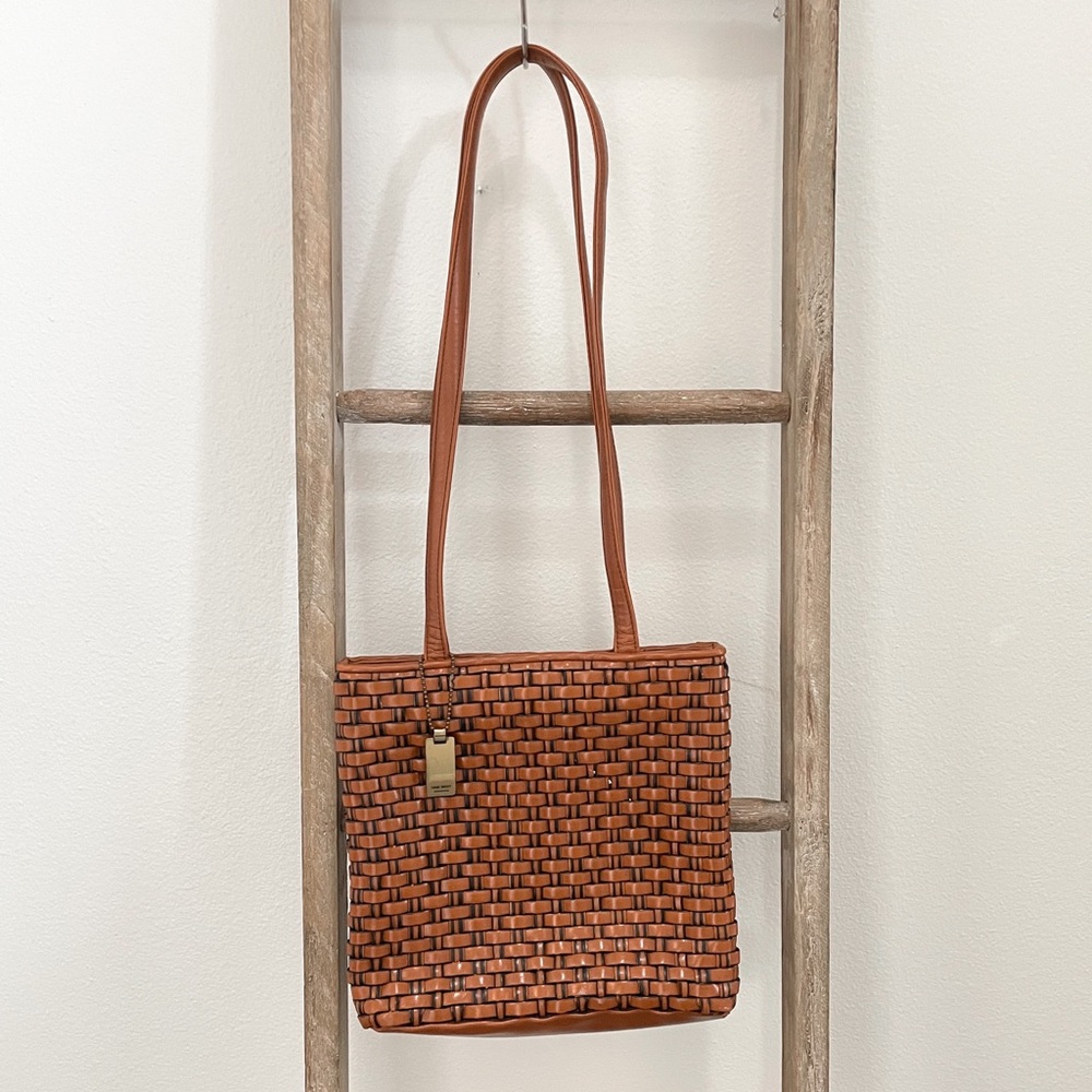 Nine West Brown Woven Bag
